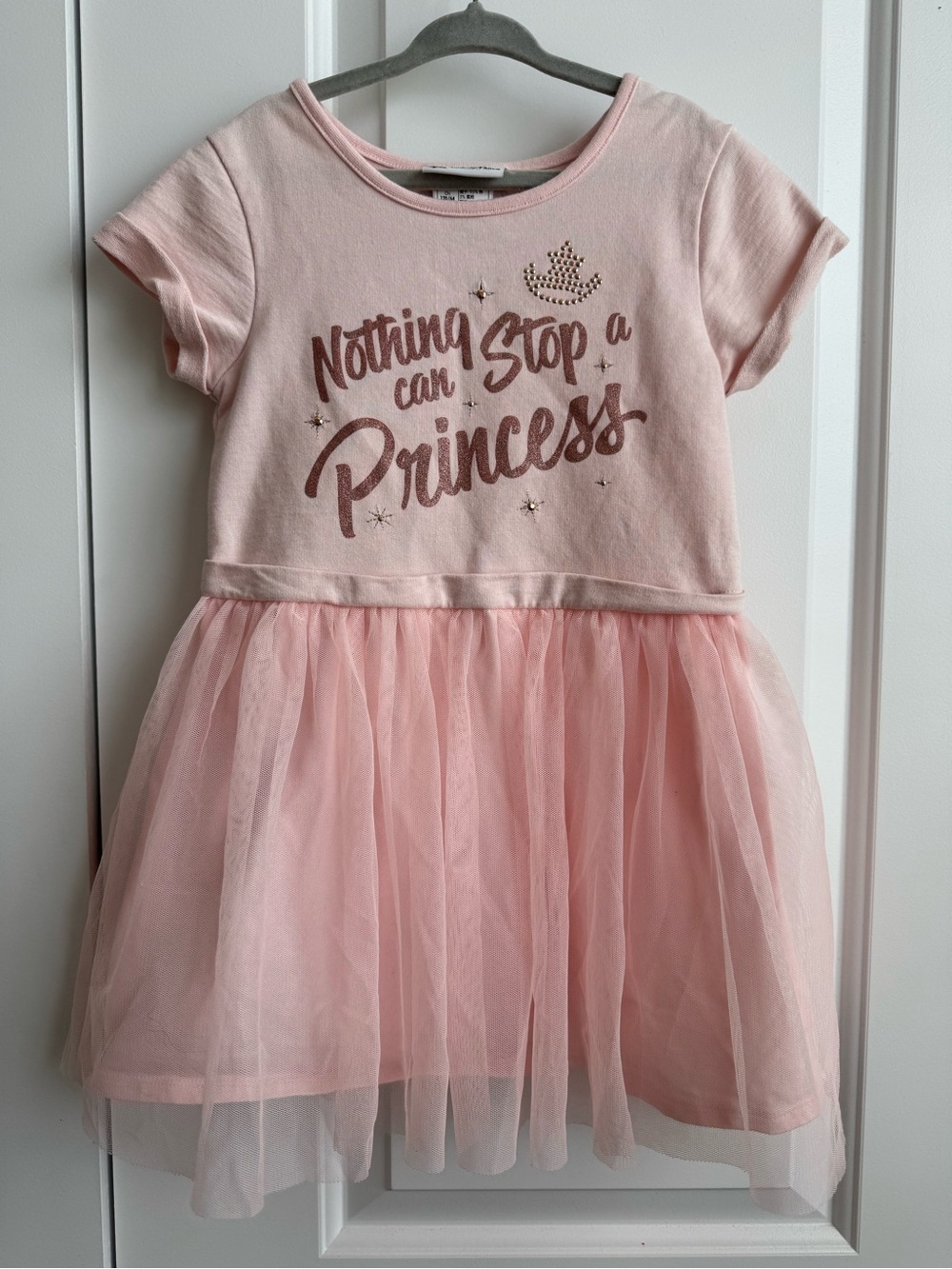 Disney Parks Pink "Nothing Can Stop A Princess" Tulle Tutu Dress Size S